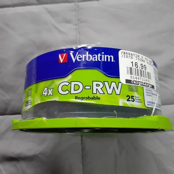 Verbatim CD-RW Discs 700MB80mins 4X 25pk - Picture 5 of 5